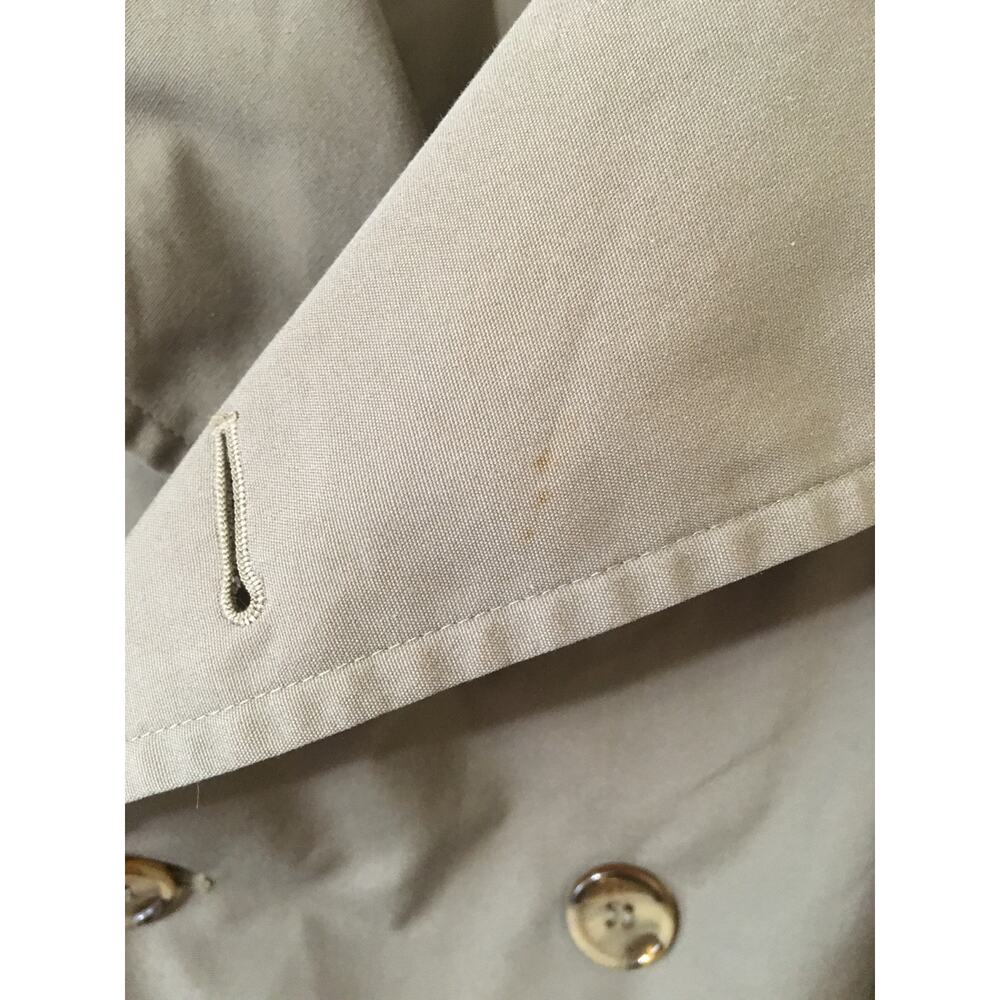 Vintage London Fog London Towne Trench Coat, Zip Out Dark Brown Warmer Liner - Picture 10 of 11
